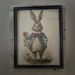 Vintage Bunny Framed 8x10 Art Print